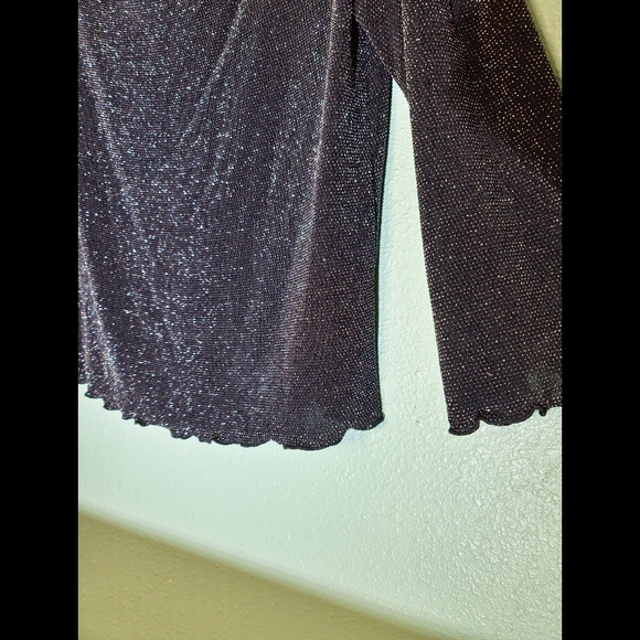 Connected Black Sparkling Shirt Long Sleeve - Picture 3 of 4